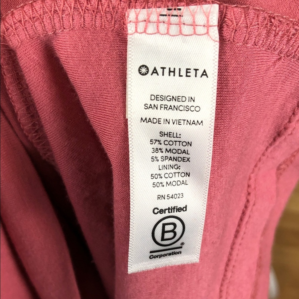 Athleta Central Dress Asymmetrical Pink Sz SP (DJ3) - Picture 8 of 9